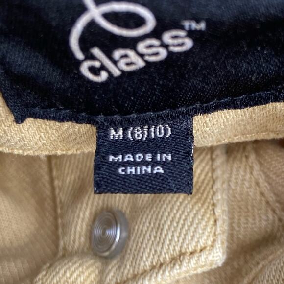 Art Class Jean Jacket Button Front In Sand Color 100% Cotton Size Medium (8/10) - Picture 5 of 7